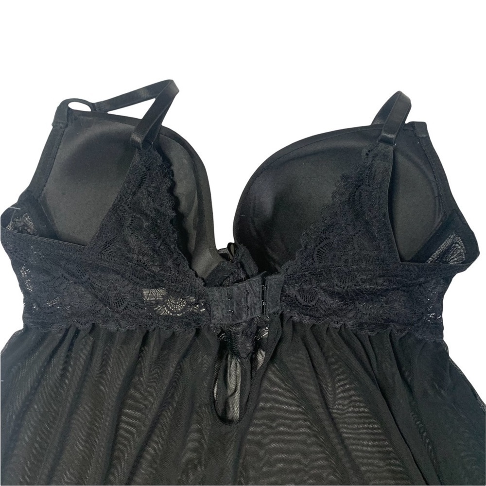 Jessica Simpson New With Tags Sheer Lacy Nighty Thing Set Padded Bra Size Medium - Picture 5 of 13
